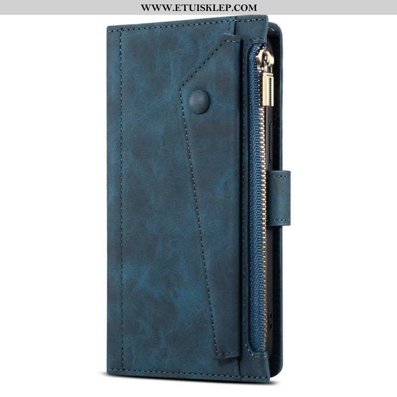 Etui Folio do iPhone 14 Z Etui Na Zamek Błyskawiczny